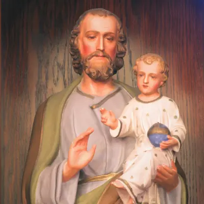 Saint Joseph and baby Jesus