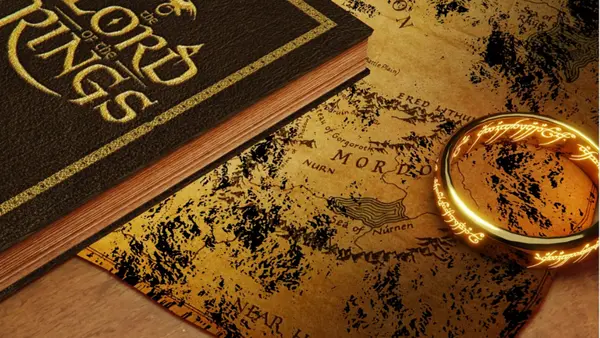 Lord of the rings bok and ring