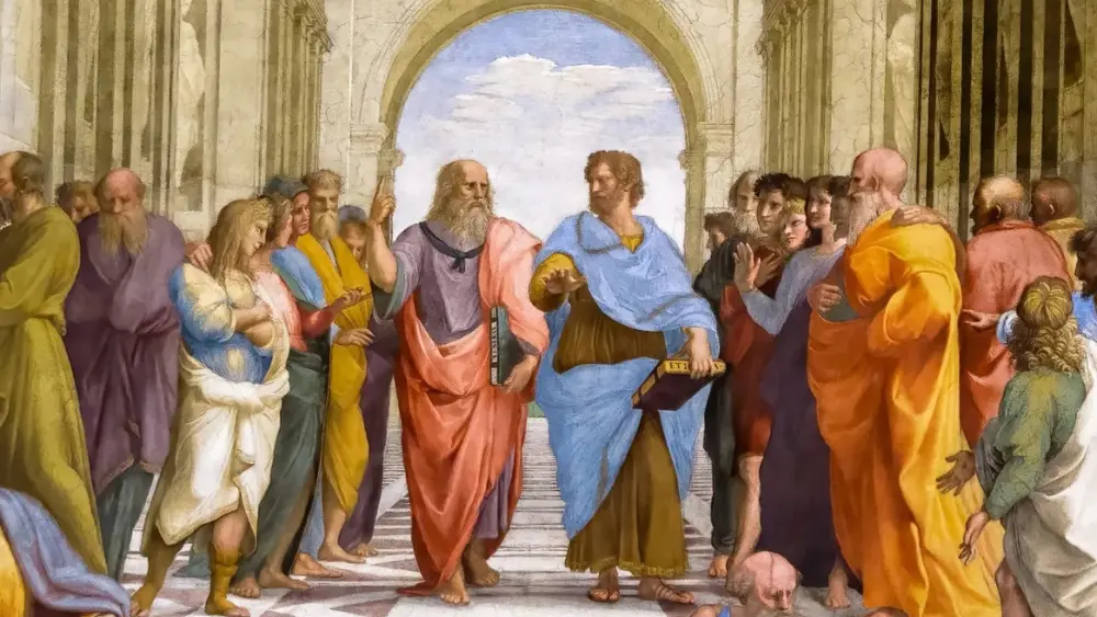 Aristotle and Plato