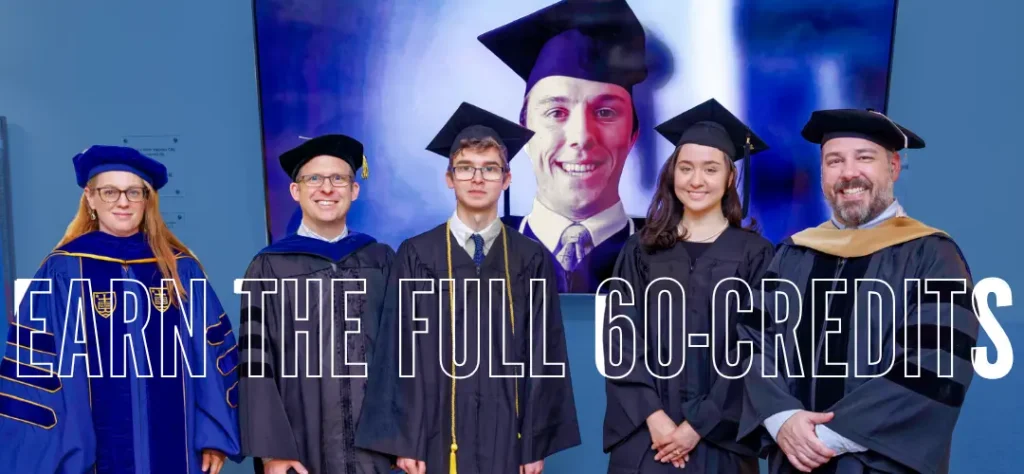 Inaugural graduates with Rosary College faculties